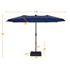 Yaheetech 13ft Double-Sided Patio Umbrella with Solar Lights - image 3 of 4