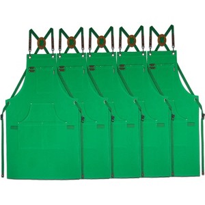 Heavy-Duty Multi-Pocket Canvas Apron - for Gardening, Painting, BBQ, Carpentry & More, Adjustable Sizes M to XXL for All Professions - 1 of 4