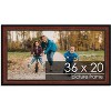 PosterPalooza | Decor Brown Picture Frame - UV Acrylic, Backing Board, Hanging Hardware Included - 2 of 4