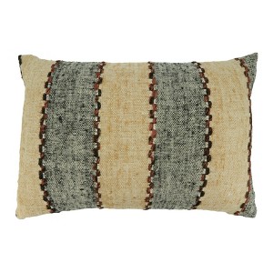 Saro Lifestyle Poly-Filled Striped Design Throw Pillow - 1 of 3