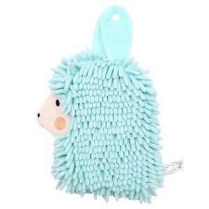 REGALWOVEN Alpaca Soft Absorbent Chenille Decorative Fuzzy Ball Hand Towel 7" x 11" 1 Pc - 1 of 4