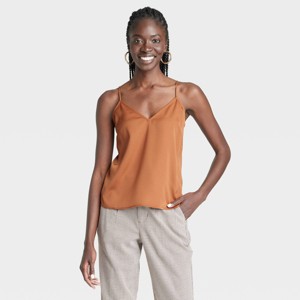 Women's Matte Satin Essential Cami - A New Day™ - 1 of 3