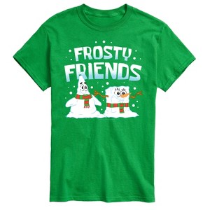 Men's - SpongeBob SquarePants - Frosty Friends Patrick and Spongebob Short Sleeve Graphic T-Shirt - 1 of 4
