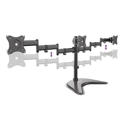 Diamond Triple Articulating Monitor Arm with Freestanding Table Top Desk Mount DMTA310