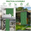 Artificial Boxwood Wall Panels, Faux Greenery Wall with 100 Zip Ties, UV-Protected Grass Backdrop Wall Panels, Garden Wall Panels for Indoor, Outdoor - 2 of 4