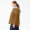 Dickies Women’s Plus Duck Hooded Shirt Jacket - 3 of 3