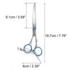 Unique Bargains Convenient Pet Trimmers 6.5 Inches Silver Tone Blue 1 Pc - 2 of 4