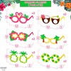 KatchOn, Hawaiian Luau Party Glasses - Pack of 12 | Luau Photo Booth Props | Luau Glasses, Beach Themed Party Decorations - 4 of 4