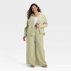 Women's Long Sleeve Gauze Collared Button-Down Shirt - Universal Thread™ - 3 of 3