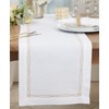 Saro Lifestyle Classic Elegance Embroidered Border Table Runner, 16"x72", Gold - 3 of 3