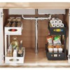 Coucheta Under Sink Organizer, 2-Tier Pull Out Cabinet Organizer with Sliding Drawers & Adjustable Height, Kitchen Bathroom Storage Rack - 3 of 4