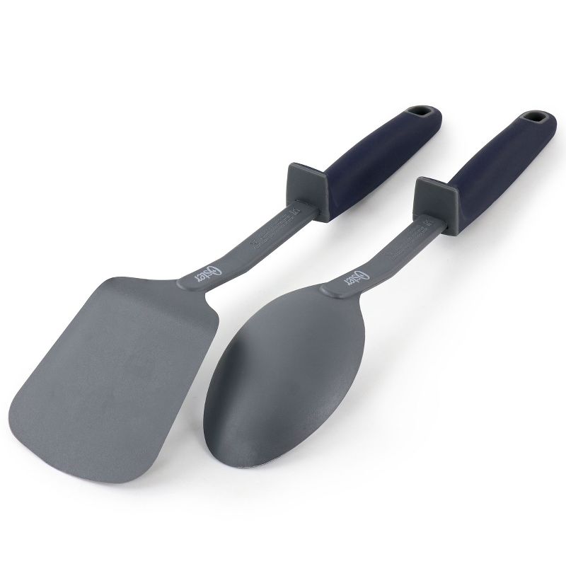 Oster Bluemarine 2 Piece Turner and Spoon Utensil Set in Navy Blue, 4 of 6