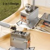Docred Wood Burning Sauna Hot Tent Stove, 2 in 1 Tent Wood Burning Stove with Chimney Pipe for Outdoor Camping Heating - 4 of 4