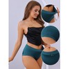 Allegra K Women's Full Coverage Mid-Waisted Briefs with Side Wave - 3 of 4