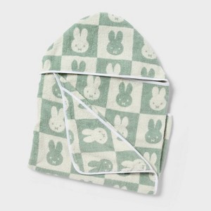Kids' Miffy Hooded Towel Green - Miffy by Pillowfort™ : Target