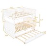 NicBex Full over Full Bunk Bed Pine Triple Bed Frame with Twin Trundle, Ladder and Guardrail for Bedroom, Guest Room, No Box Spring Required - 3 of 3