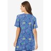Woman Within Women's Plus Size Perfect Printed Short-Sleeve V-Neck Tunic - 3 of 4