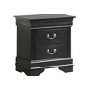 Gulches 24"H Compact Black Nightstand 22"W x 16"D, No Assembly, Durable Build and Secure Packaging - 4 of 4