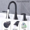 Widespread 2-Handle Bathroom Sink Faucet, Lavatory Tap with 3-Hole Setup and 360� Swivel Spout for Vanity Basin - 2 of 4