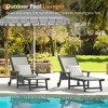 Arceso Chaise Lounge Chair Outdoor with Adjustable Backrest, Wheels for Backyard, Poolside - 2 of 4
