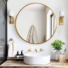 Dovelina Round Mirror Metal Framed Decorative Wall Mirror - 2 of 4