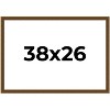 PosterPalooza | Flat Gold Picture Frame - UV Acrylic, Backing Board, Hanging Hardware Included - 2 of 4