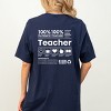 Simply Sage Market S.W.Smiley Teacher Recipe Front & Back Design Short Sleeve Tee - 2 of 4