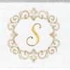 Linum Home Textiles 100% Turkish Cotton MONICA Gold Thread 2PC Embellished Hand Towel Set - 3 of 3