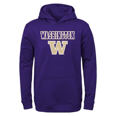 Ncaa Washington Huskies Boys' Poly Hooded Sweatshirt : Target