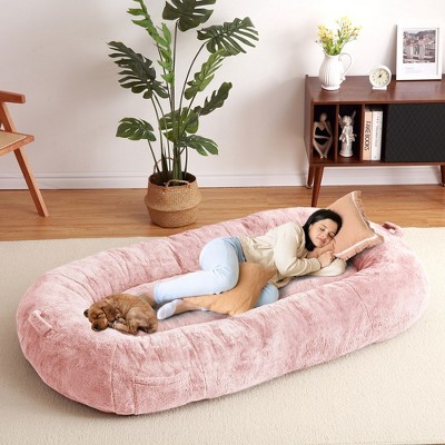 Giant Dog Bed for Men and Women, 71"x43.3"x10" - Washable & Plush Dog Bed for People, Suitable for Adults£¬Human-Sized Bed