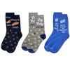 MeMoi Women's 3 Pair Pack Hanukkah Crew Socks - 3 of 3