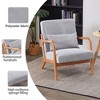 Airsurfer Mid-Century Modern Accent Chair ¨C Upholstered Armchair with Pillow & Solid Wood Frame - 4 of 4