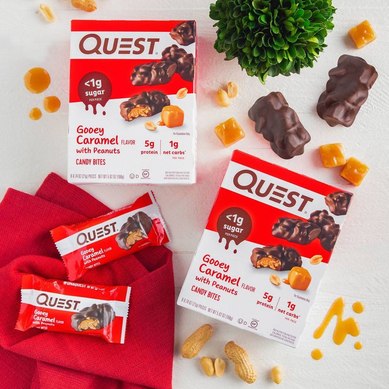 Quest Nutrition Gooey Caramel Candy Bites - 8ct, 6 of 15