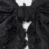 Ruffled Bow Hair Barrette - Wild Fable™ Black: Fashion Accessory, Polyester & Iron, Solid Pattern - 3 of 3