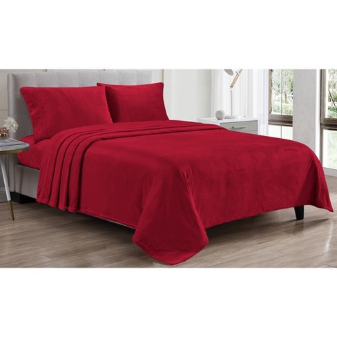 Velvety Soft Microplush Fleece Sheet Set By Bare Home : Target