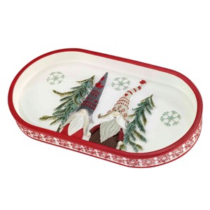 Avanti Linens Christmas Gnomes Tray - 1 of 3