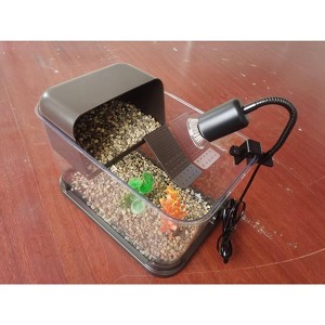 Turtle Tank Habitat Kit, Complete Aquatic Tortoise Starter Enclosure with Filter, Basking Platform with Hideout - 1 of 1