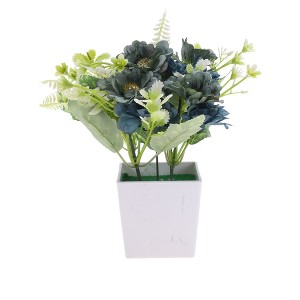 Unique Bargains Artificial Plants Hibiscus Plastic 2.95"x2.95"x7.48" 1 Pc - 1 of 4