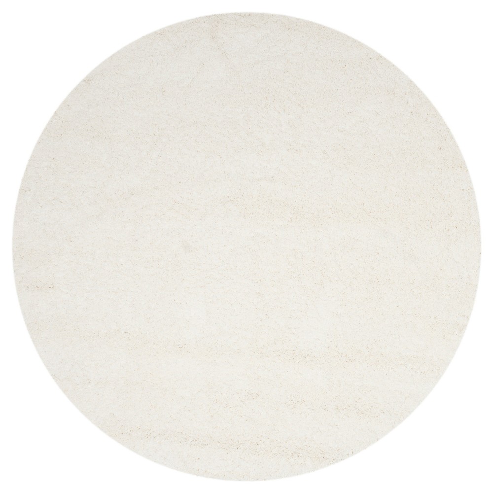 Quincy Rug - White (4' Round) - Safavieh