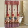 The Lakeside Collection Sweet Home Americana Bathroom Collection - Shower Curtain - 2 of 2