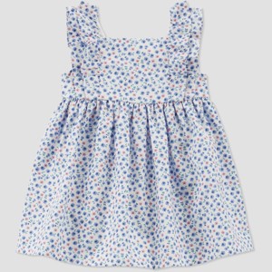 Carter's Just One You® Toddler Girls' Floral Dress - Blue - 1 of 3