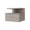 NicBex Floating Nightstand with 2-Tier Shelf and 1 Drawer Modern Bedside Table End Table for Living Room, Bedroom, Study - 3 of 4