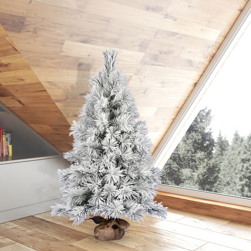 Vickerman Frosted Beckett Pine Artificial Christmas Tree, 3 of 4
