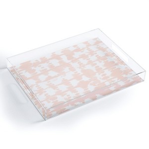 Jacqueline Maldonado Parallel Pale Peach Acrylic Tray - Deny Designs - 1 of 4