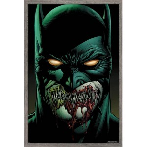 Trends International DC Comics Batman - Batman with Stitched Lips Framed Wall Poster Prints - 1 of 4
