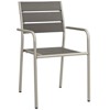 Modway Shore Outdoor Patio Aluminum Dining Rounded Armchair Set of 2 - 2 of 4