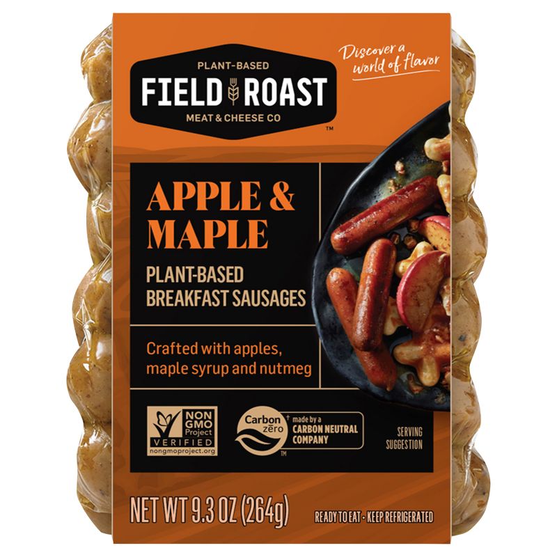 Field Roast Apple &#38; Maple Plant Based Vegan Breakfast Sausage - 9.3oz/12ct, 1 of 5