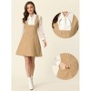 INSPIRE CHIC Women's Double Breasted Decor A-Line Pinafore Suspender Dress - 2 of 4