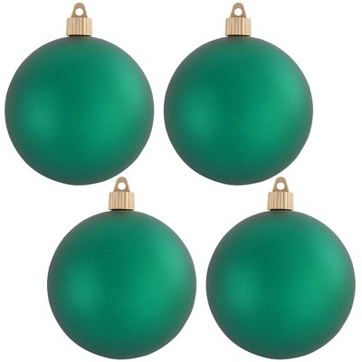 Christmas by Krebs 4ct Shamrock Green Shatterproof Christmas Ball Ornaments 4" (100mm)