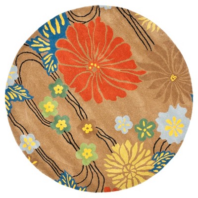 Oakland Area Rug - Brown / Multi (6' Round) - Safavieh